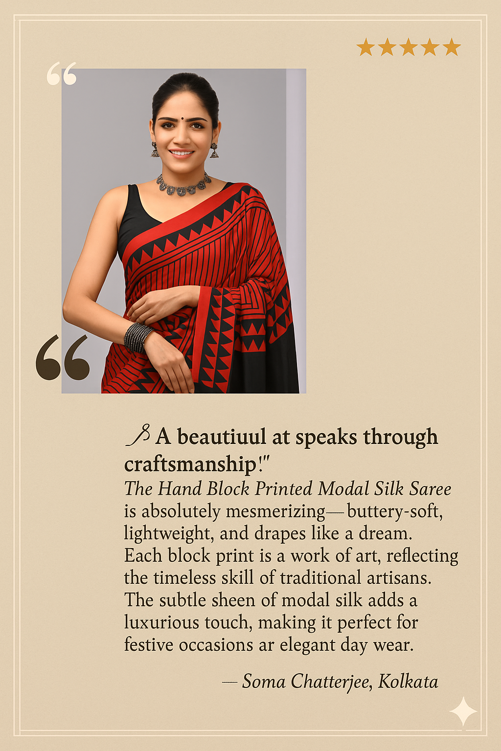 Modal Silk Saree Review